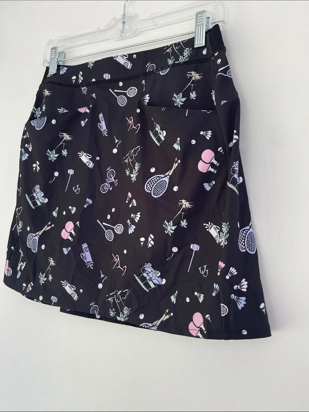 RLX RALPH LAUREN Women’s Black Pickleball Golf Racquetball Tennis Print Skort Sm